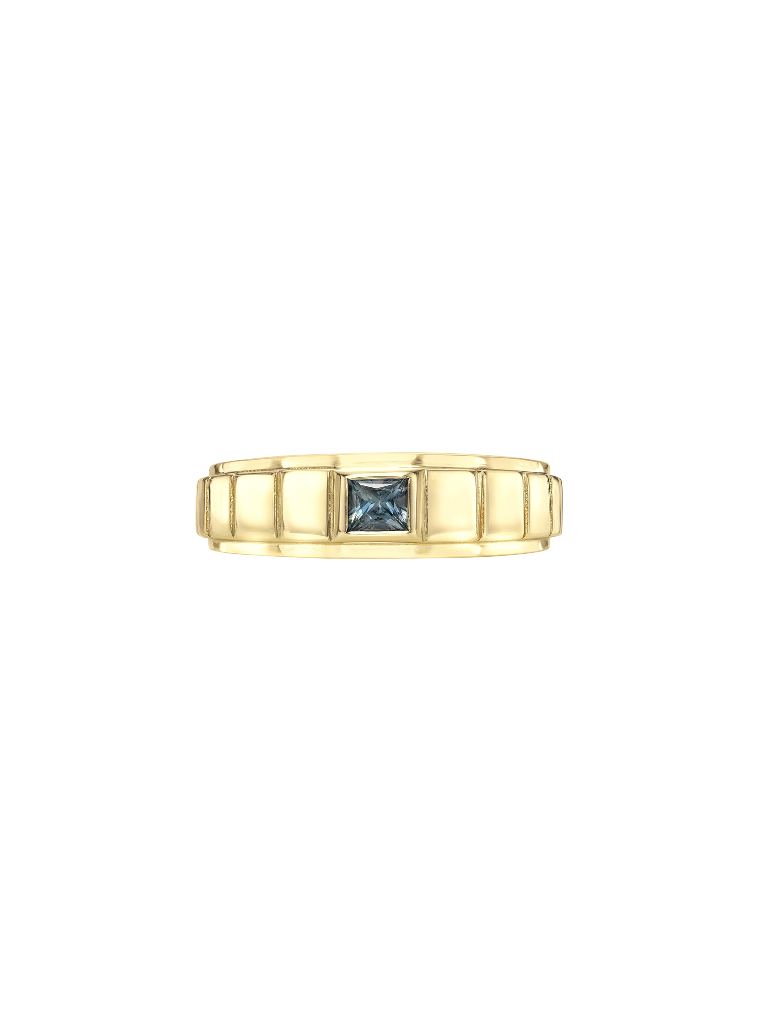 Rimon ring with teal sapphire